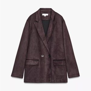 Zara Women's Deep Brown Blazer
